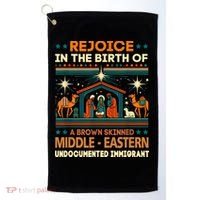 Rejoice In The Birth Of A Brown Skinned Middle Eastern Jesus Golf Towel thumb 0