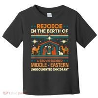 Rejoice In The Birth Of A Brown Skinned Middle Eastern Jesus Toddler T-Shirt thumb 0