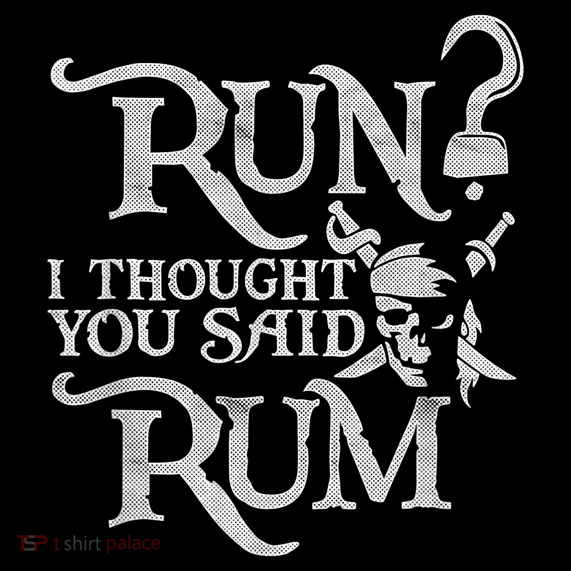 Run I Thought You Said Rum Funny Pirate Running Wine Lover Women's Hoodie