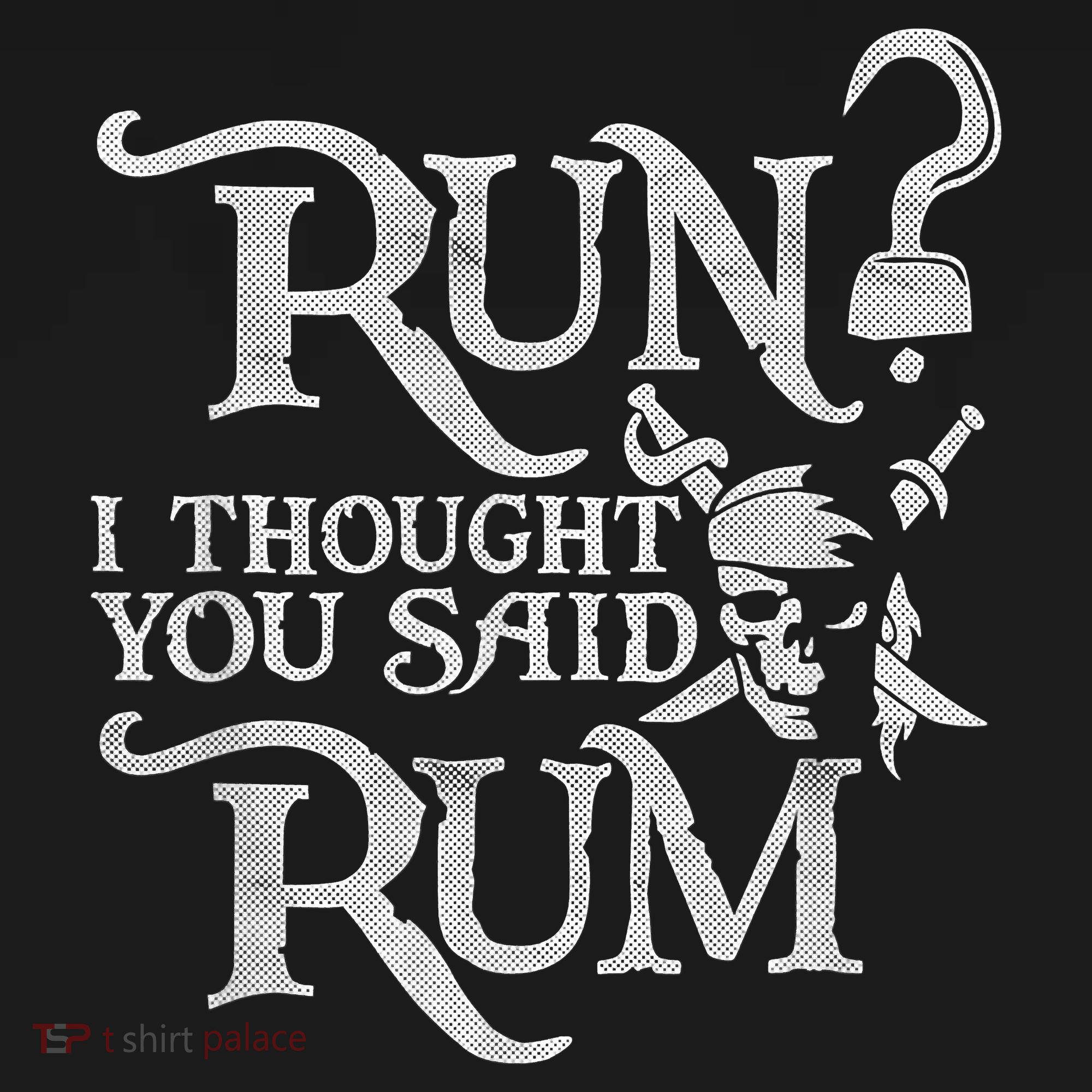 Run I Thought You Said Rum Funny Pirate Running Wine Lover Mousepad