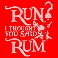 Run I Thought You Said Rum Funny Pirate Running Wine Lover Santa Hat thumb 1