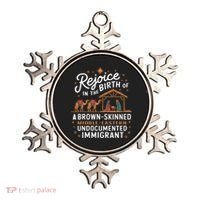 Rejoice In The Birth Of A Brown Skinned Christmas Christian Ornament thumb 0