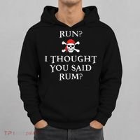 Run I Thought You Said Rum Funny Pirate Running Gift Hoodie thumb 0