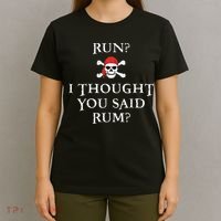 Run I Thought You Said Rum Funny Pirate Running Gift T-Shirt thumb 4