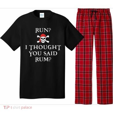 Run I Thought You Said Rum Funny Pirate Running Gift Pajama Set