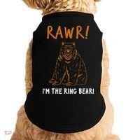 Rawr! IM The Ring Bear Ring Bearer Wedding Event Doggie Tank thumb 0