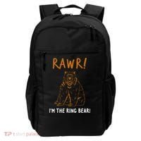 Rawr! IM The Ring Bear Ring Bearer Wedding Event Backpack thumb 0