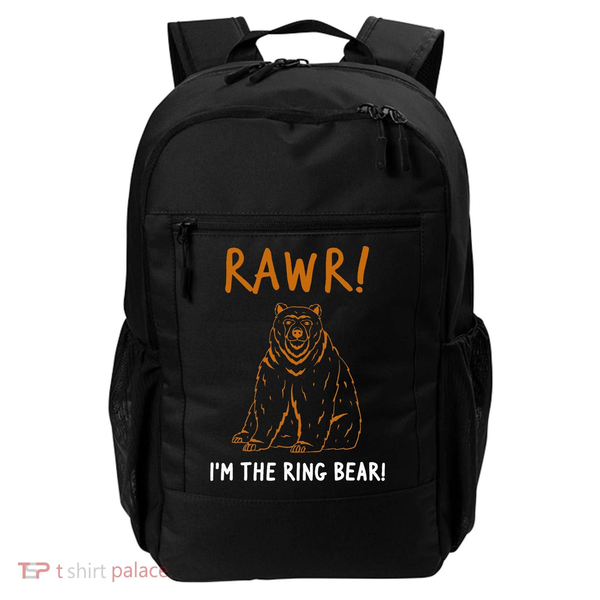 Rawr! IM The Ring Bear Ring Bearer Wedding Event Backpack