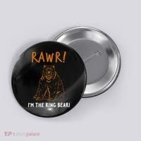 Rawr! IM The Ring Bear Ring Bearer Wedding Event Button thumb 0