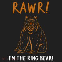 Rawr! IM The Ring Bear Ring Bearer Wedding Event Beanie thumb 2