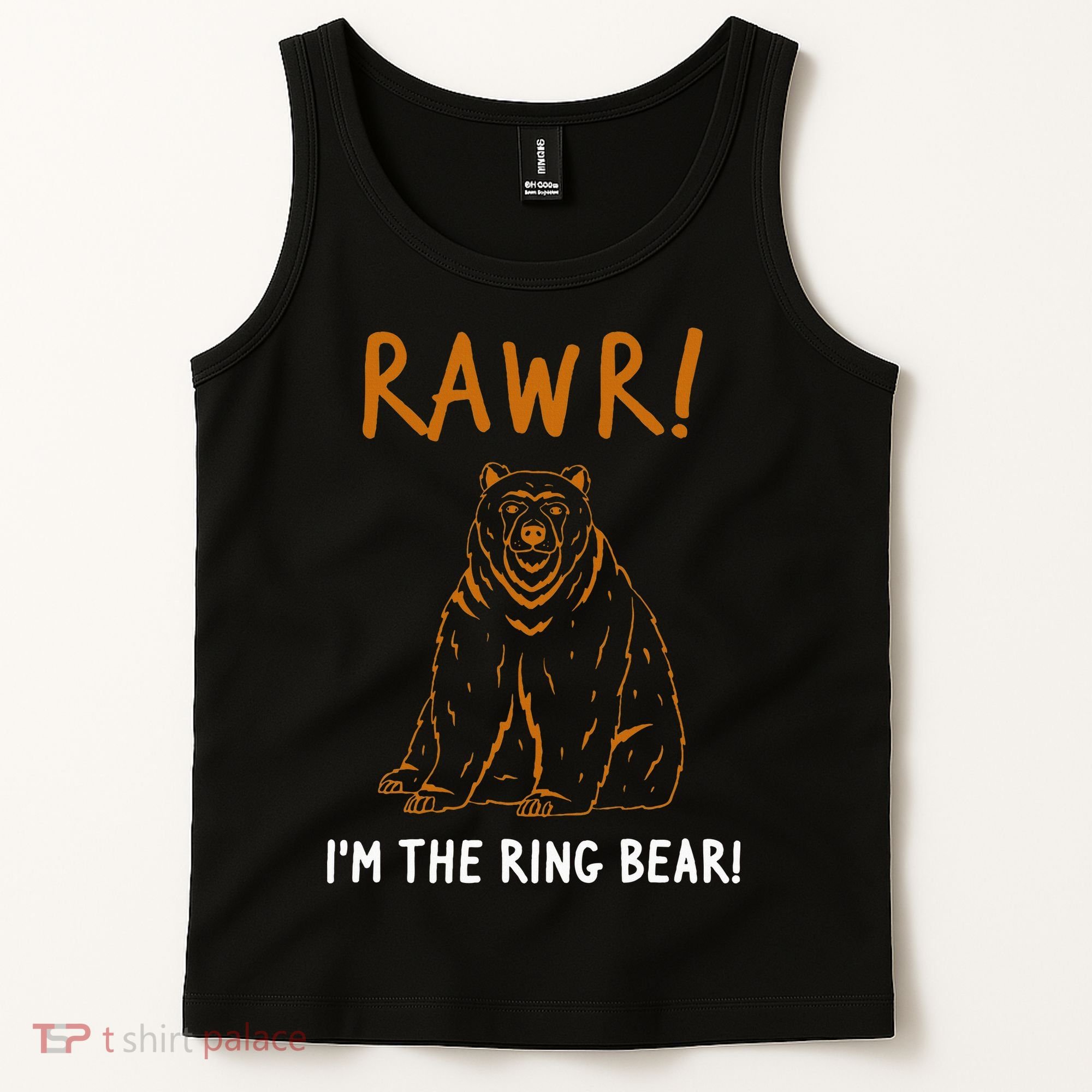 Rawr! IM The Ring Bear Ring Bearer Wedding Event Tank Top