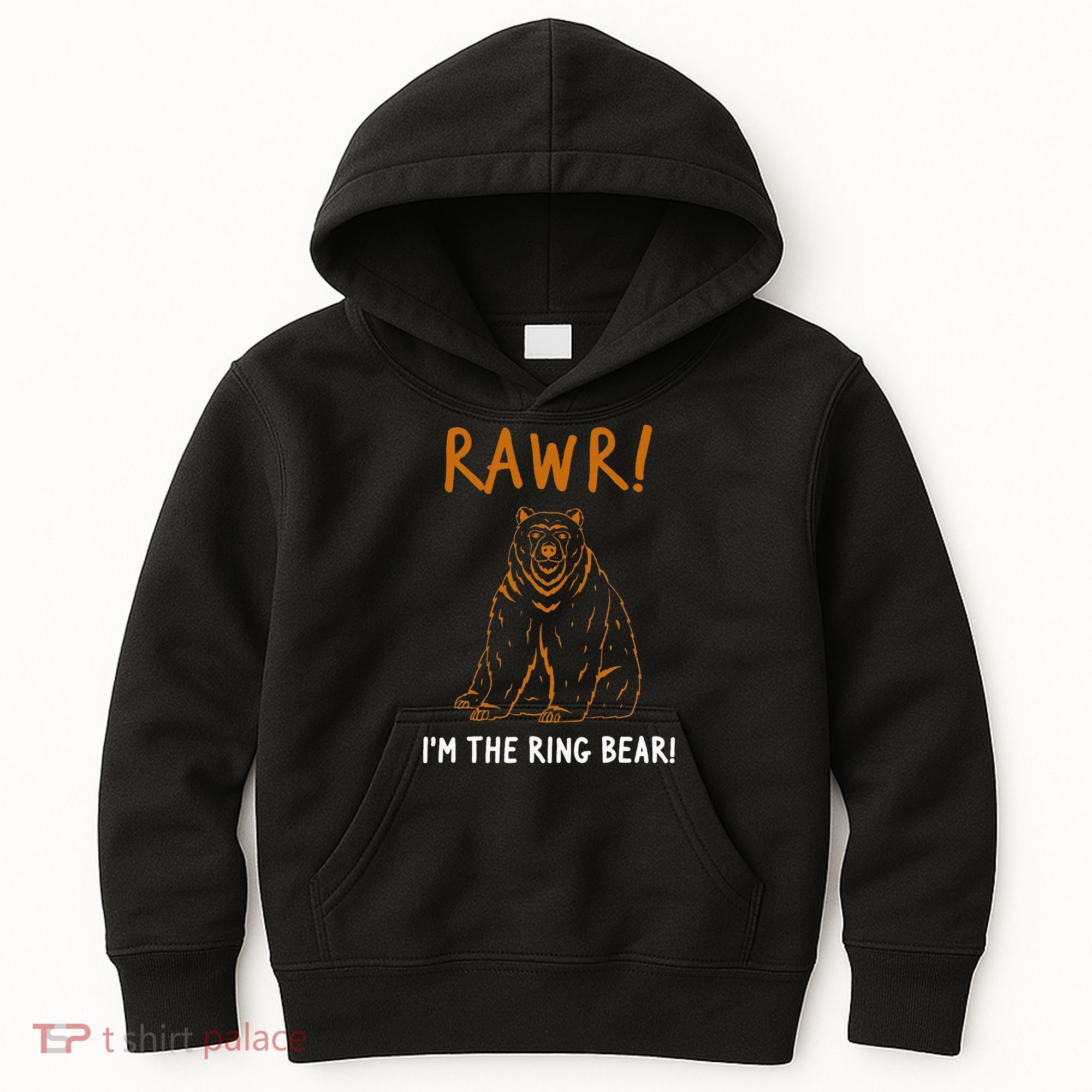 Rawr! IM The Ring Bear Ring Bearer Wedding Event Kids Hoodie