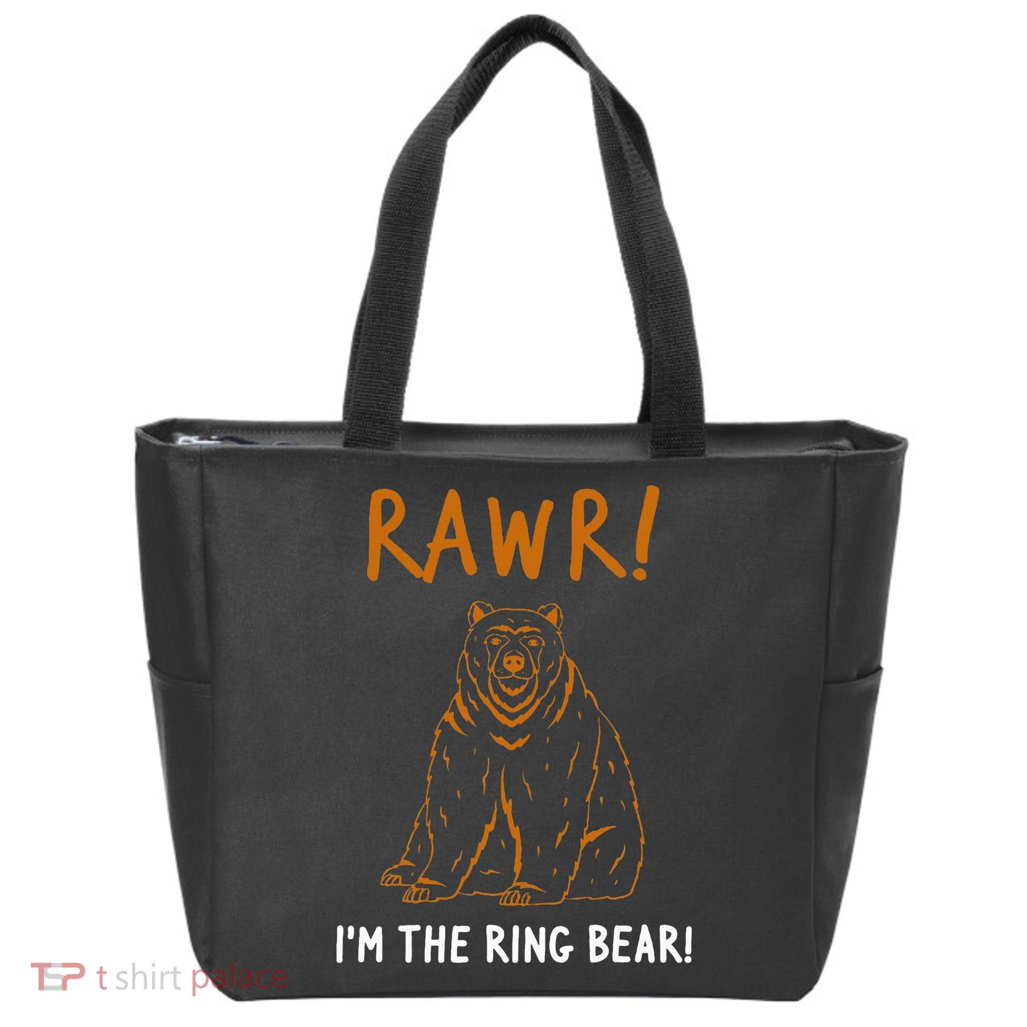 Rawr! IM The Ring Bear Ring Bearer Wedding Event Tote Bag