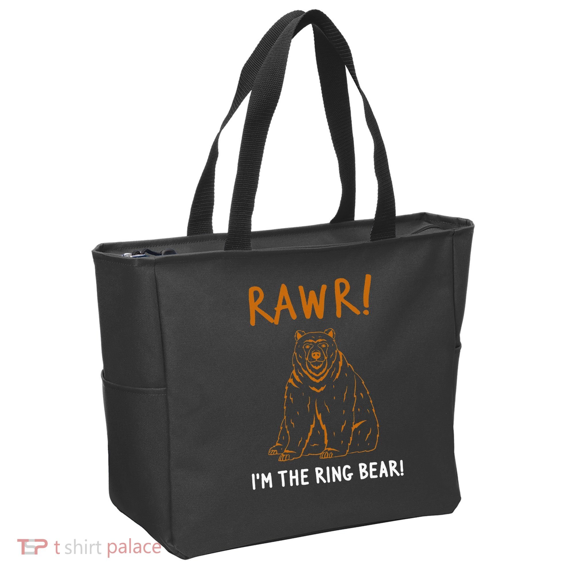 Rawr! IM The Ring Bear Ring Bearer Wedding Event Tote Bag