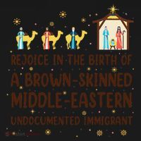 Rejoice In The Birth Of A Brown Skinned Christmas Women's Hoodie thumb 2