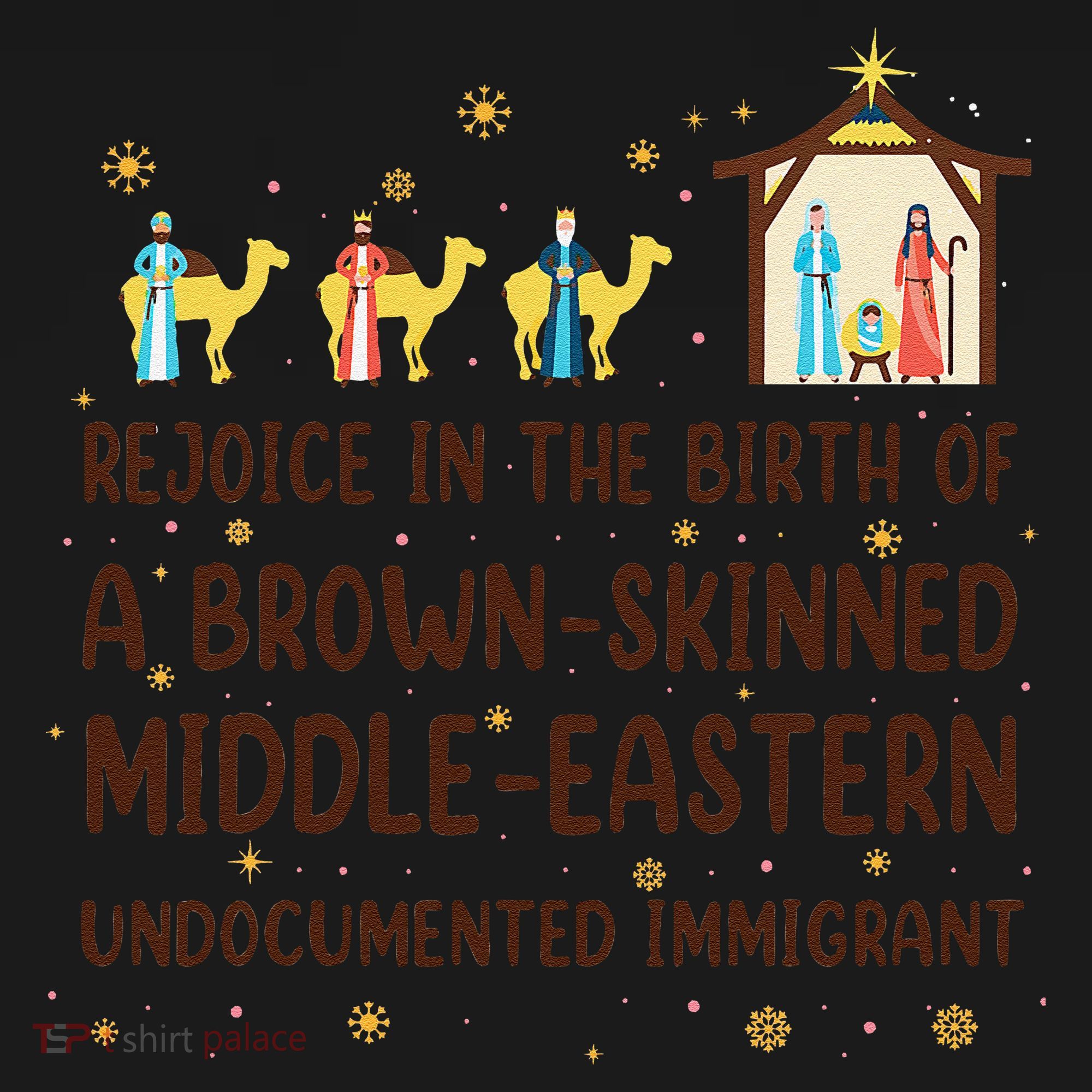 Rejoice In The Birth Of A Brown Skinned Christmas Women's Hoodie