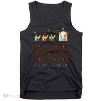 Rejoice In The Birth Of A Brown Skinned Christmas Tank Top thumb 0