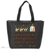 Rejoice In The Birth Of A Brown Skinned Christmas Tote Bag thumb 0