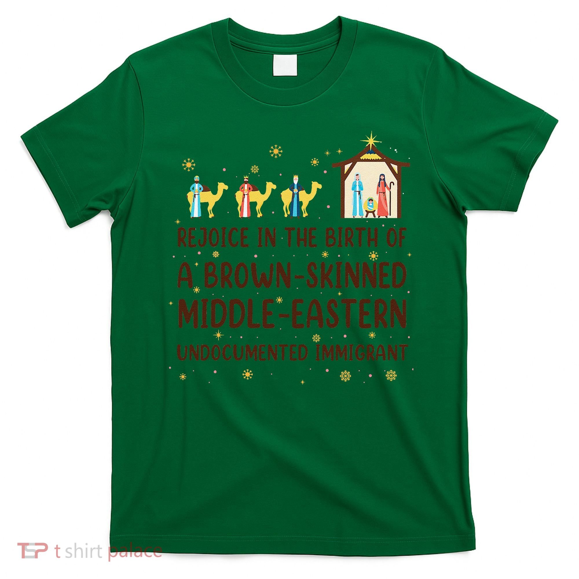 Rejoice In The Birth Of A Brown Skinned Christmas T-Shirt