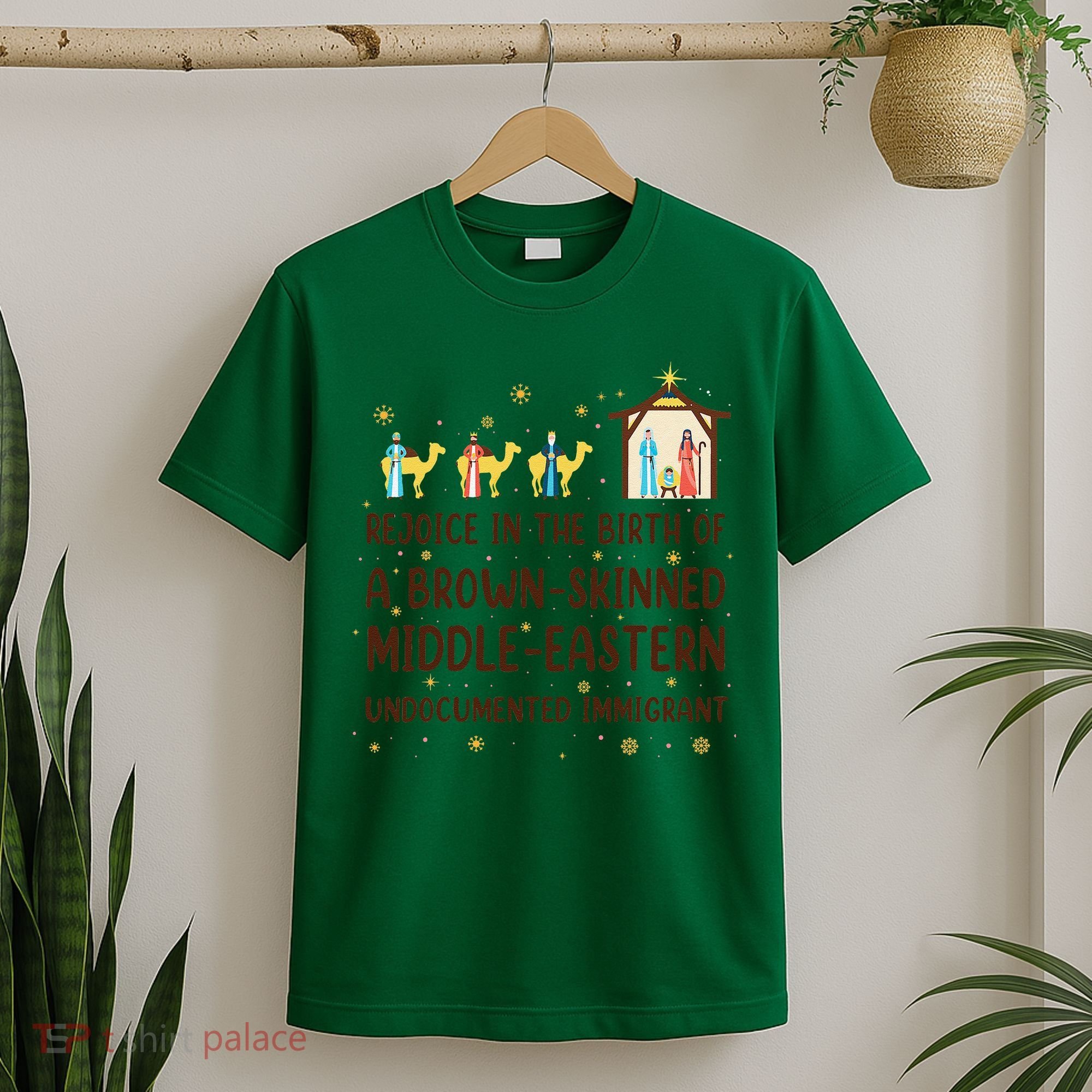 Rejoice In The Birth Of A Brown Skinned Christmas T-Shirt