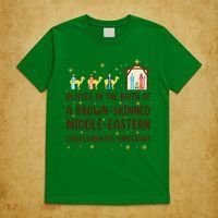 Rejoice In The Birth Of A Brown Skinned Christmas T-Shirt thumb 5