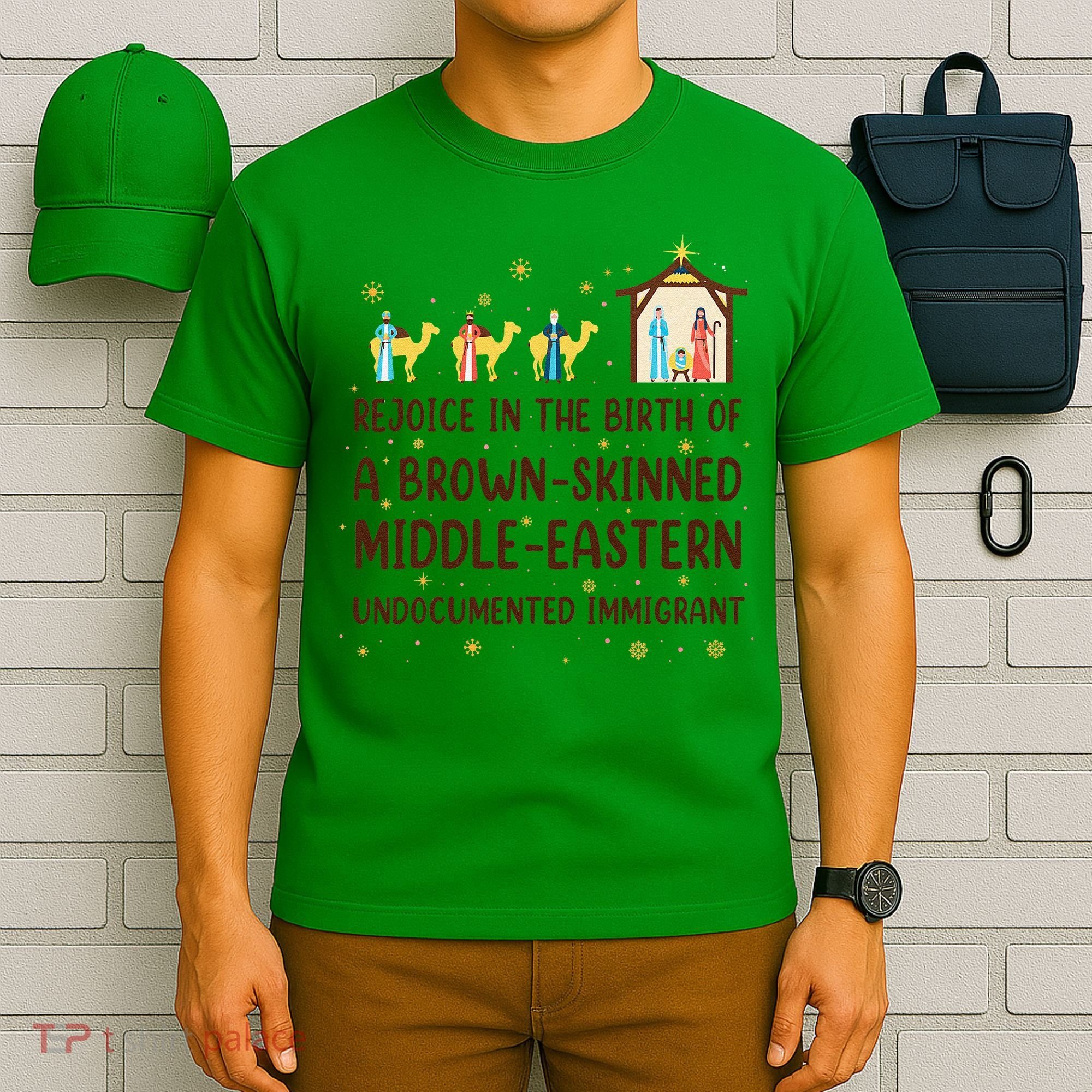 Rejoice In The Birth Of A Brown Skinned Christmas T-Shirt