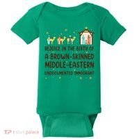 Rejoice In The Birth Of A Brown Skinned Christmas Baby Bodysuit thumb 0