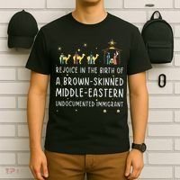 Rejoice In The Birth Of A Brown Skinned Middle Eastern  T-Shirt thumb 6