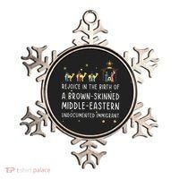 Rejoice In The Birth Of A Brown Skinned Middle Eastern  Ornament thumb 0