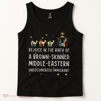 Rejoice In The Birth Of A Brown Skinned Middle Eastern  Tank Top thumb 2