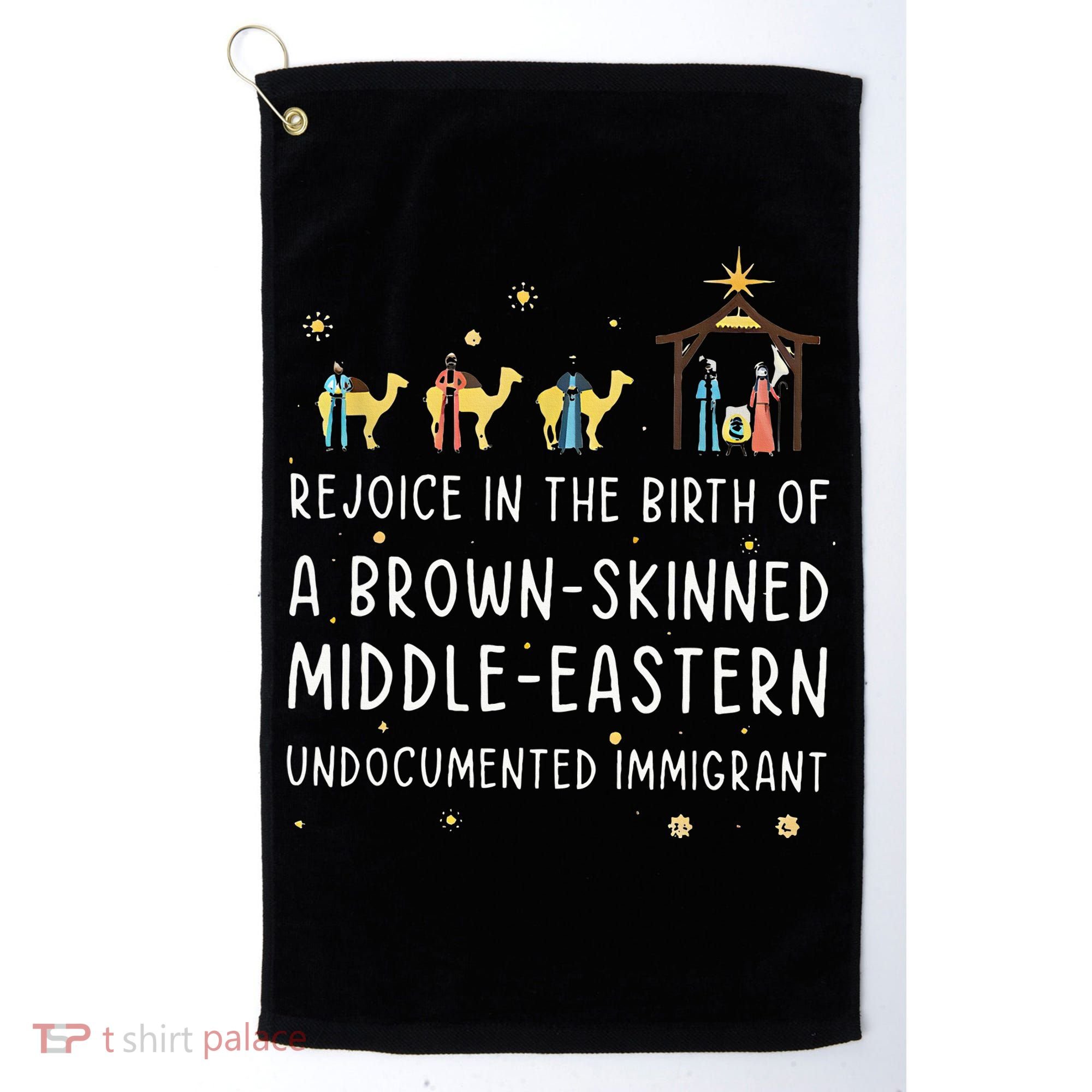 Rejoice In The Birth Of A Brown Skinned Middle Eastern  Golf Towel