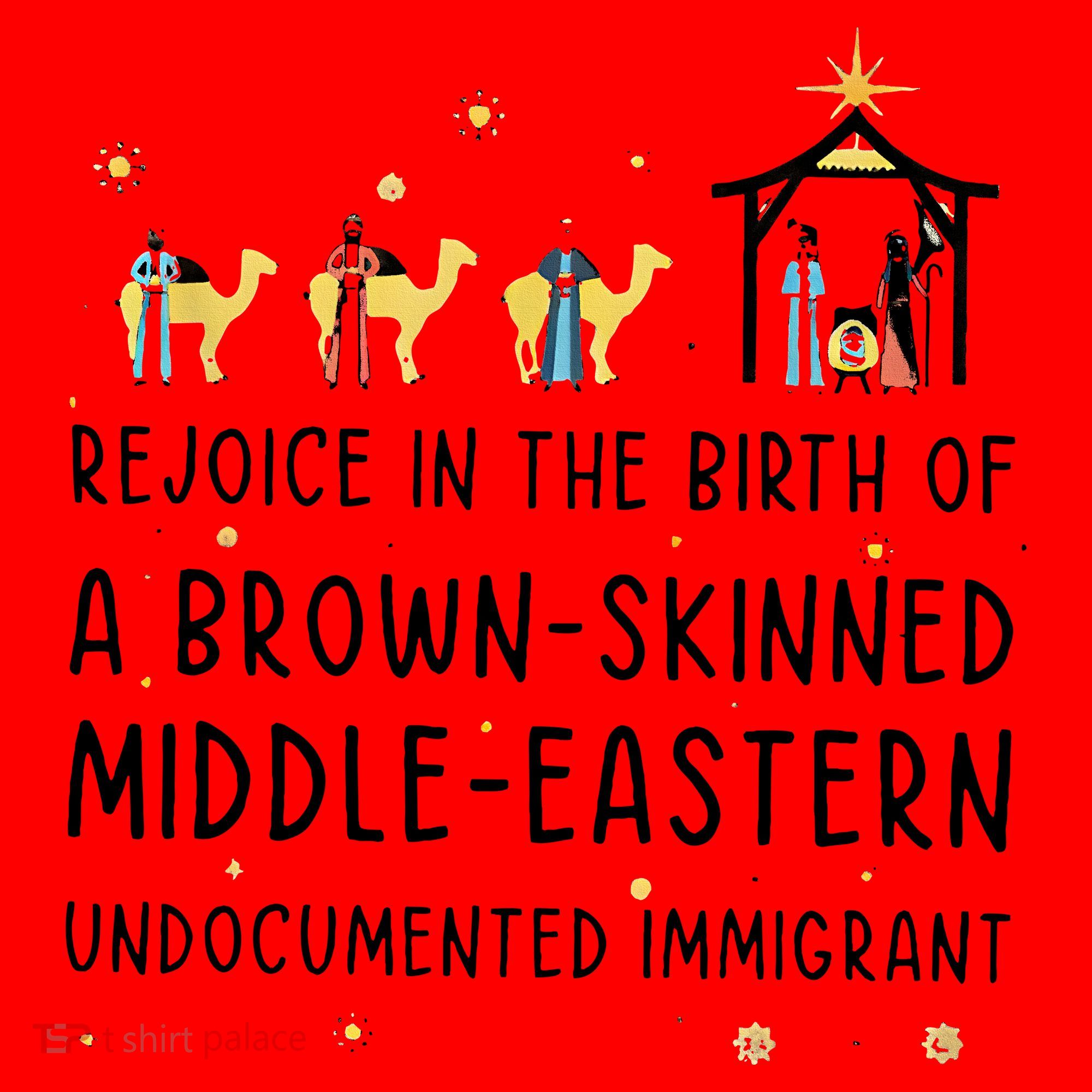 Rejoice In The Birth Of A Brown Skinned Middle Eastern  Santa Hat