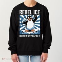 Rebel Ice United We Waddle Flippers Up I Stand With Women's Sweatshirt thumb 0