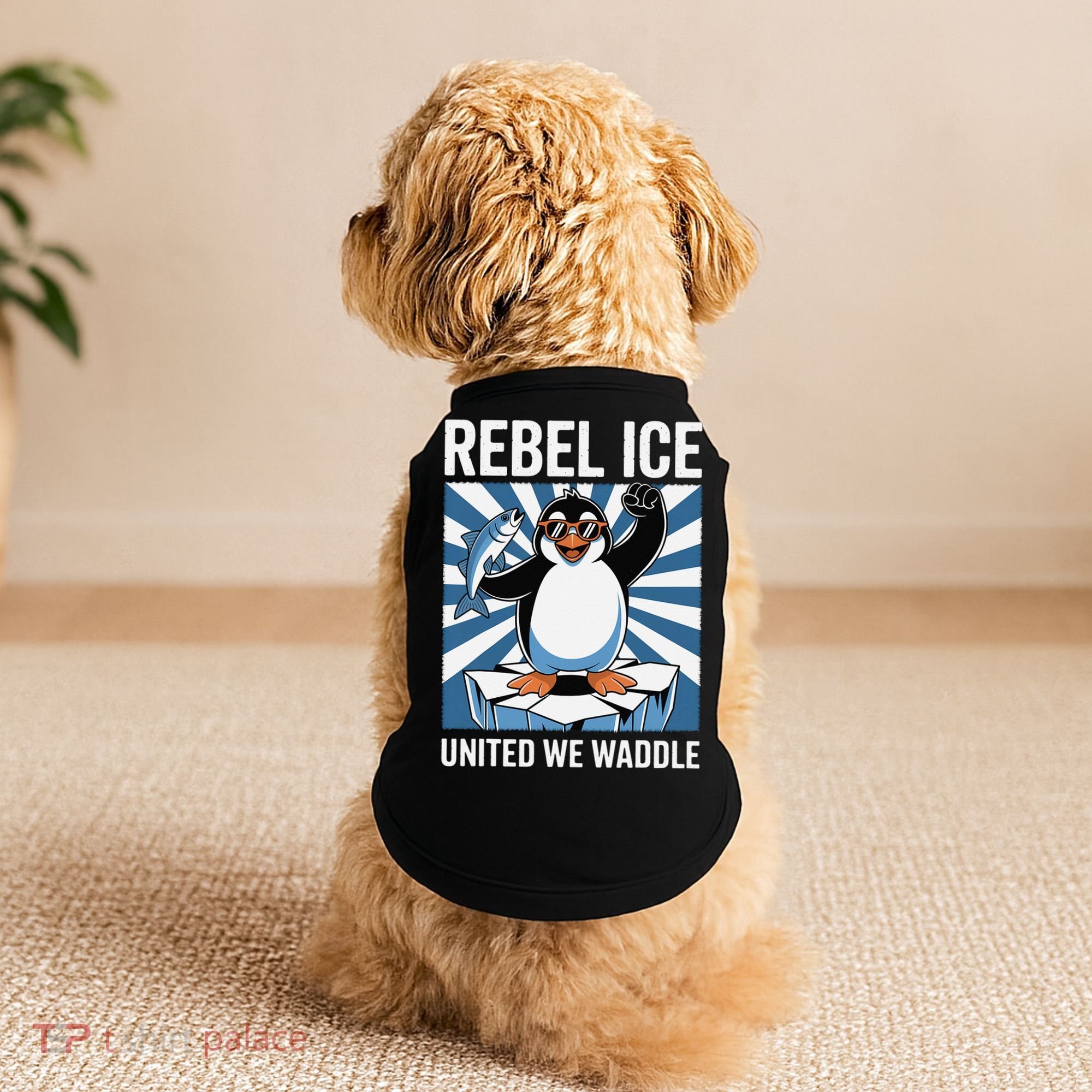 Rebel Ice United We Waddle Flippers Up I Stand With Doggie Tank