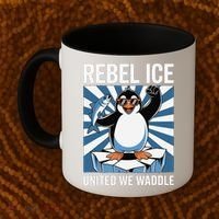 Rebel Ice United We Waddle Flippers Up I Stand With Coffee Mug thumb 2