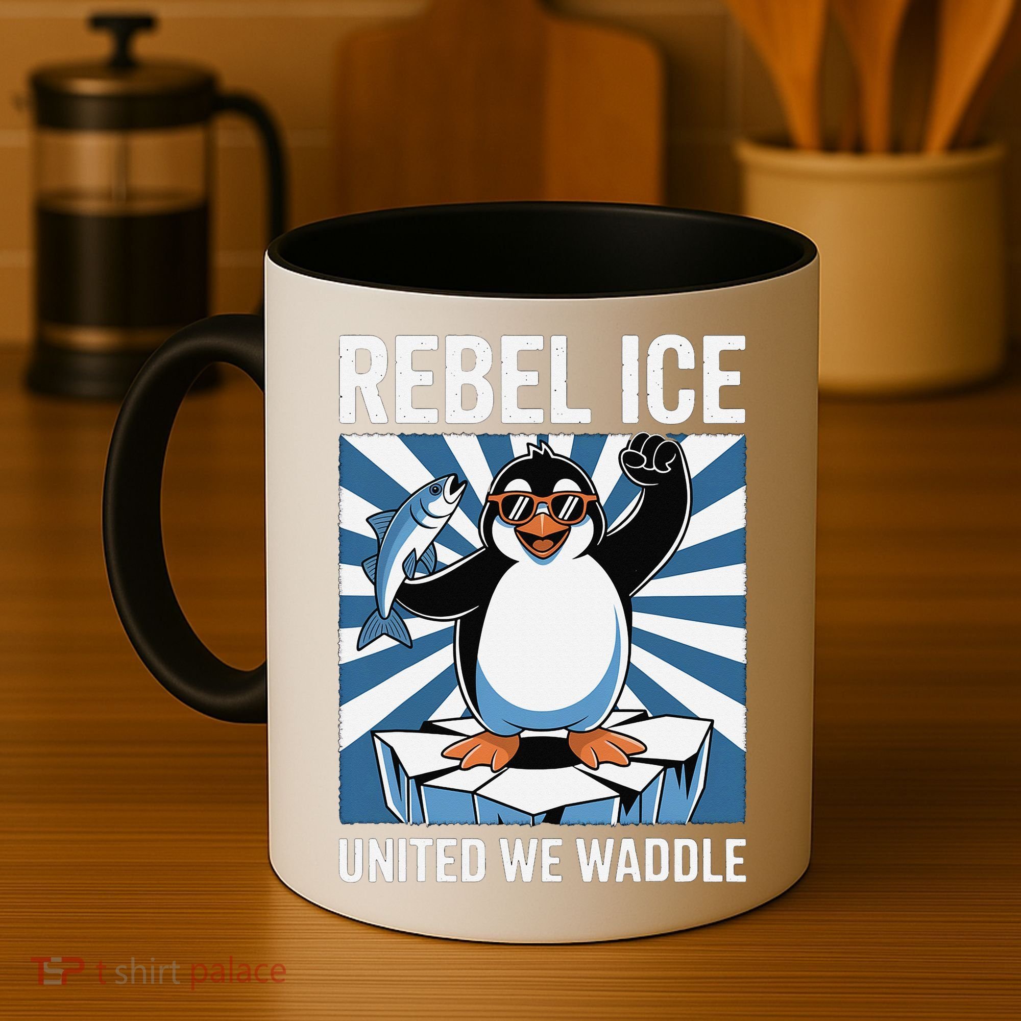 Rebel Ice United We Waddle Flippers Up I Stand With Coffee Mug
