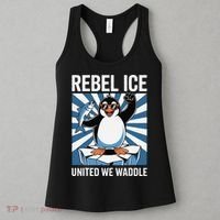 Rebel Ice United We Waddle Flippers Up I Stand With Women's Tank Top thumb 3