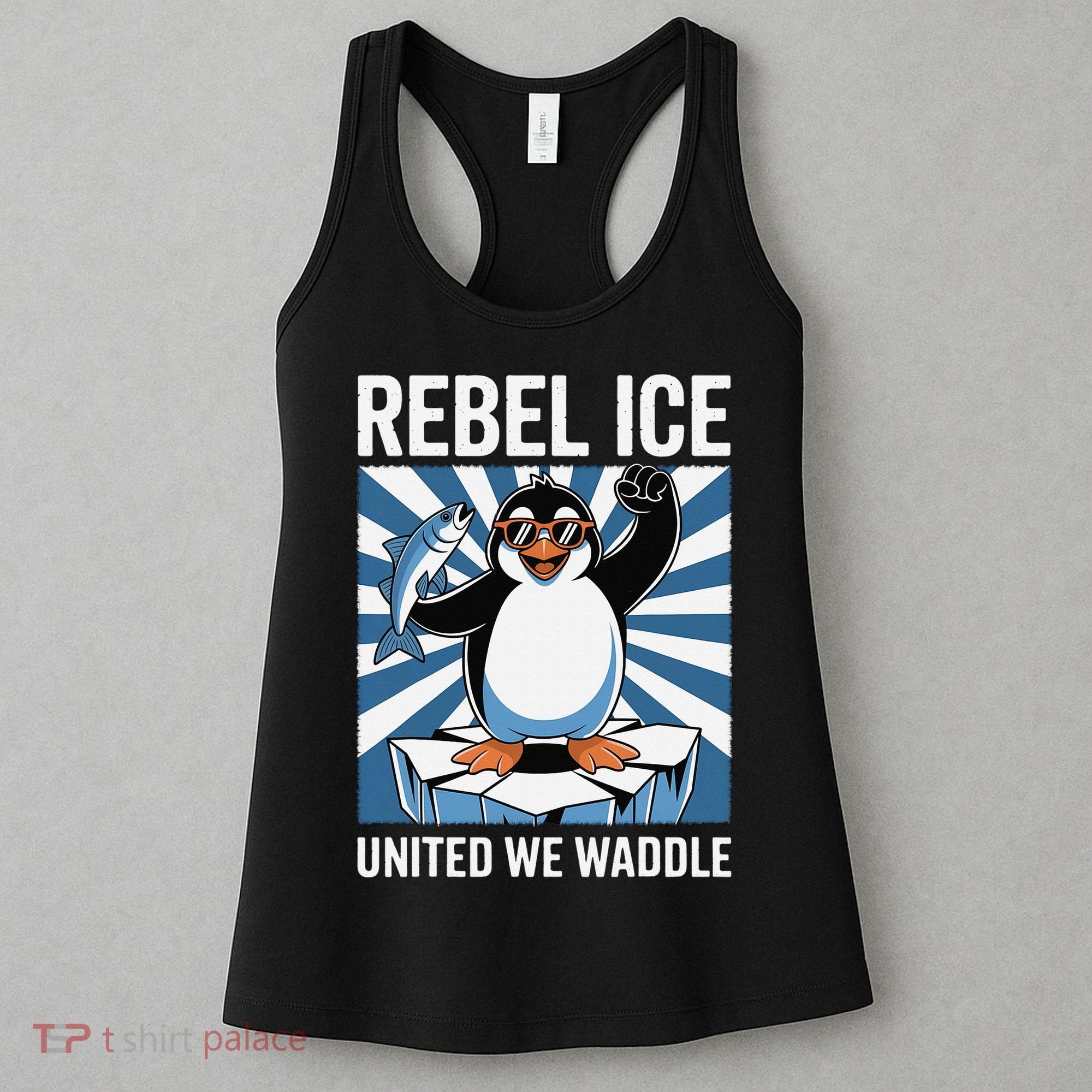 Rebel Ice United We Waddle Flippers Up I Stand With Women's Tank Top