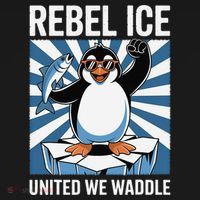 Rebel Ice United We Waddle Flippers Up I Stand With Women's Tank Top thumb 5