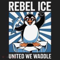 Rebel Ice United We Waddle Flippers Up I Stand With Hat thumb 2