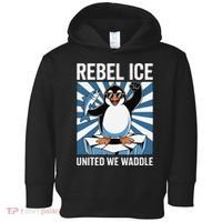Rebel Ice United We Waddle Flippers Up I Stand With Toddler Hoodie thumb 0
