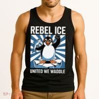 Rebel Ice United We Waddle Flippers Up I Stand With Tank Top thumb 3