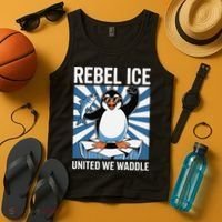 Rebel Ice United We Waddle Flippers Up I Stand With Tank Top thumb 4