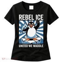 Rebel Ice United We Waddle Flippers Up I Stand With Women's T-Shirt thumb 0