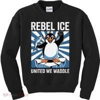 Rebel Ice United We Waddle Flippers Up I Stand With Kids Sweatshirt thumb 0