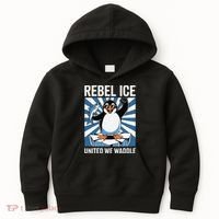 Rebel Ice United We Waddle Flippers Up I Stand With Kids Hoodie thumb 0