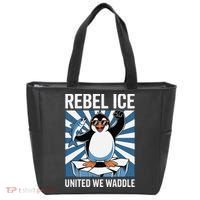 Rebel Ice United We Waddle Flippers Up I Stand With Tote Bag thumb 0