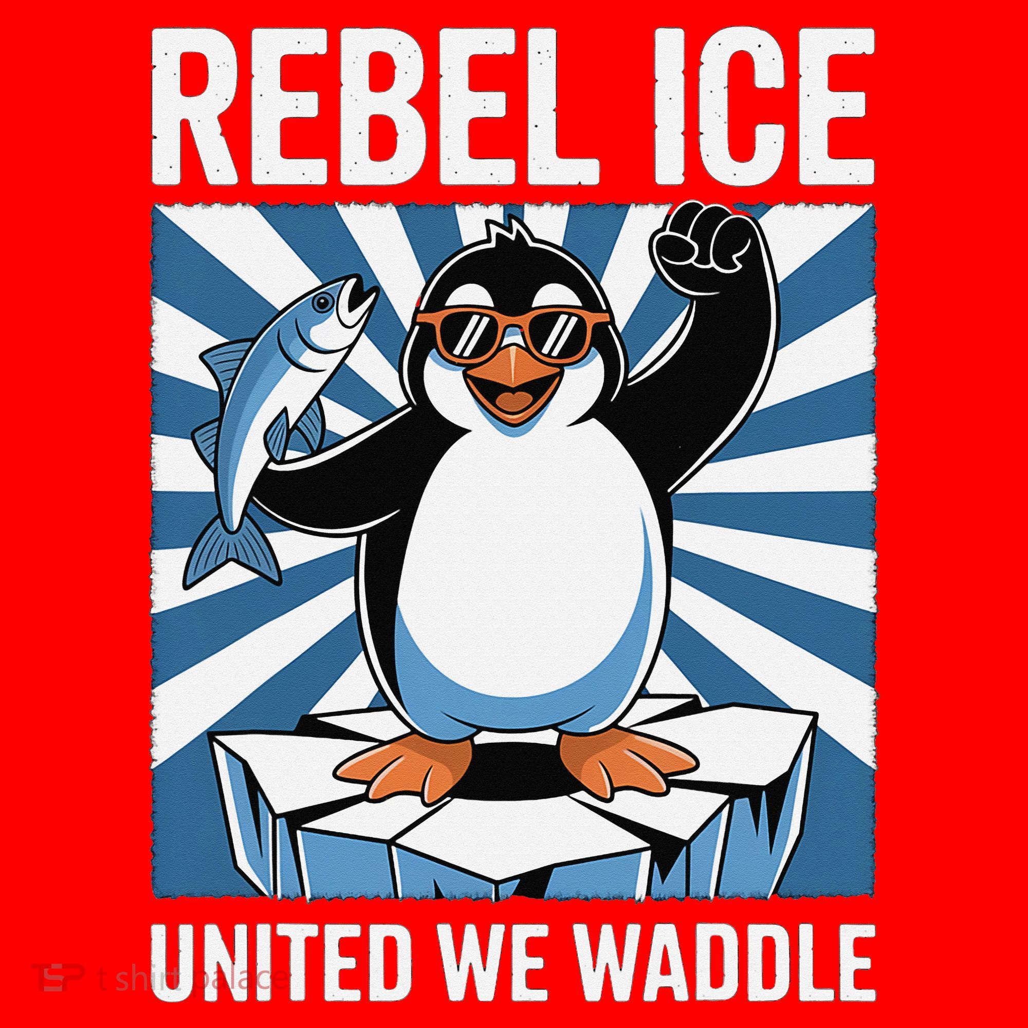 Rebel Ice United We Waddle Flippers Up I Stand With Santa Hat