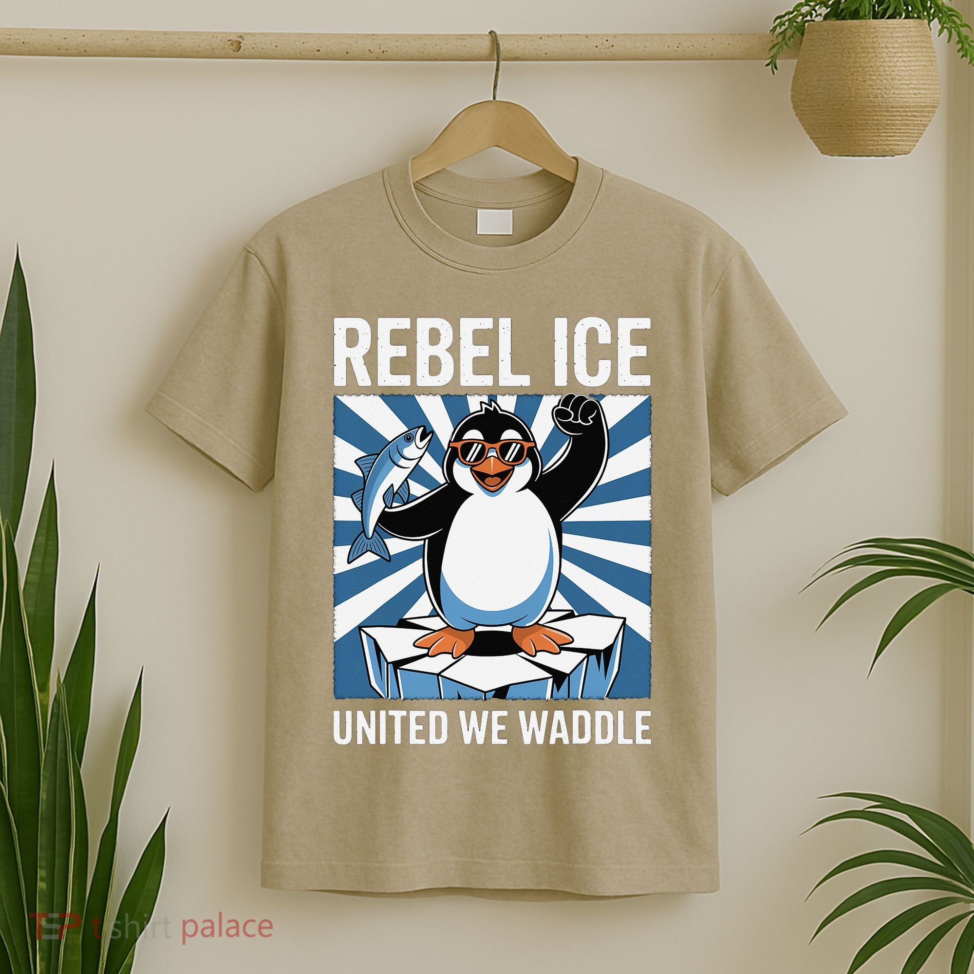 Rebel Ice United We Waddle Flippers Up I Stand With T-Shirt