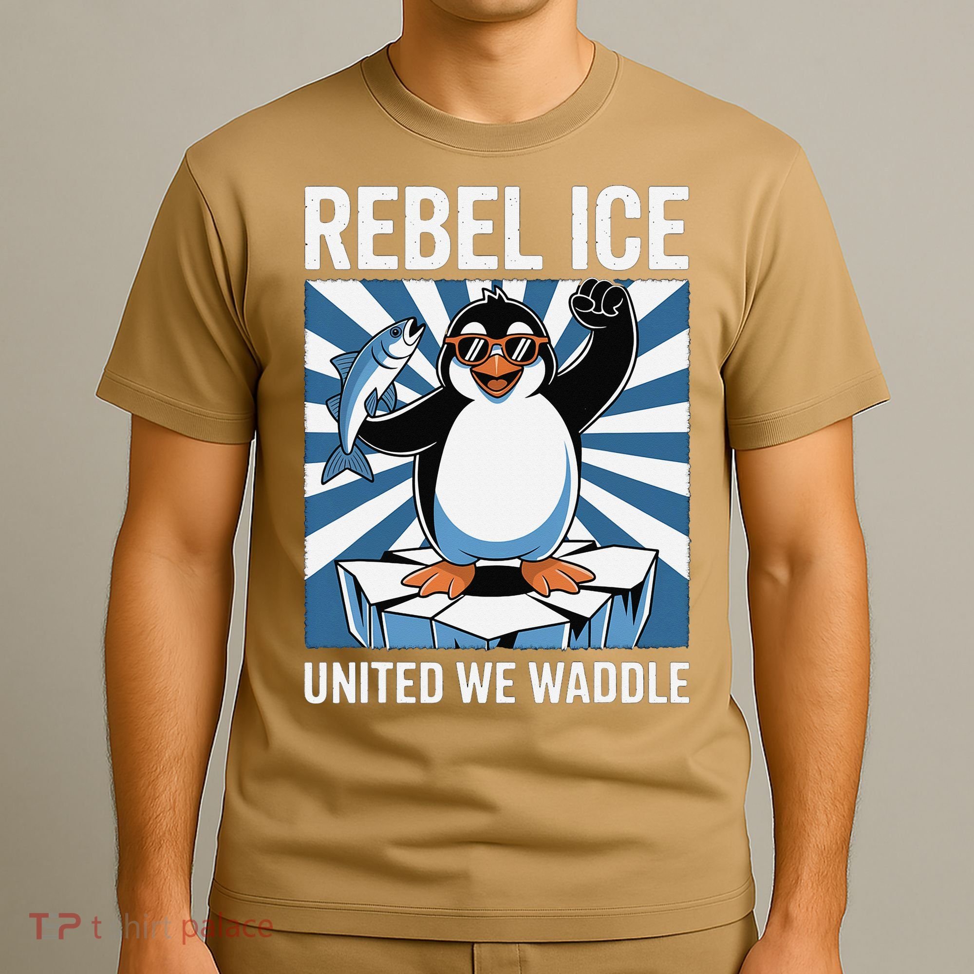 Rebel Ice United We Waddle Flippers Up I Stand With T-Shirt